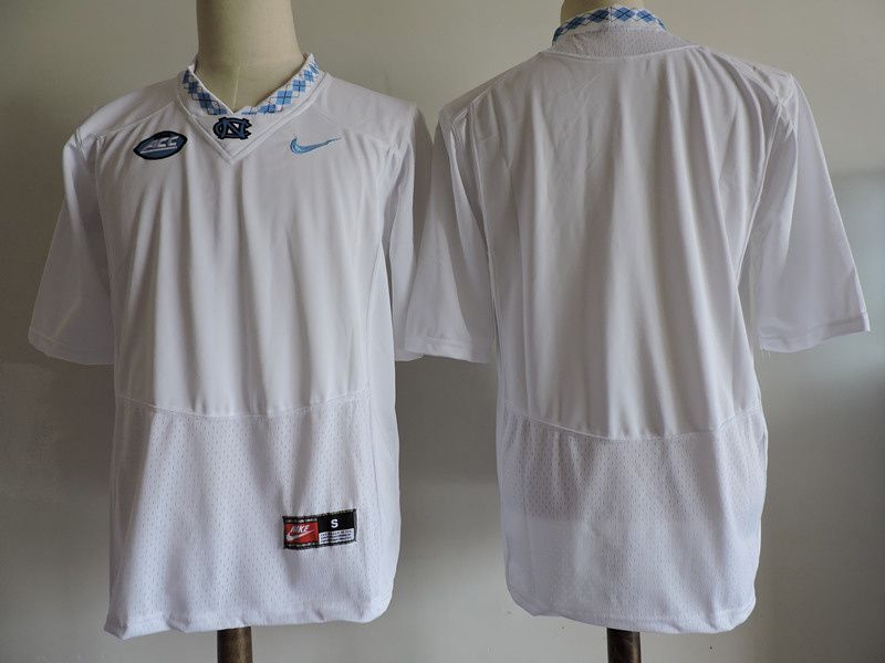 Men North Carolina Tar Heels Blank White Nike 2025 NCAA Jersey->ncaa teams->NCAA Jersey